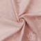 Baby Pink Floral Embroidered Cotton Velveteen Woven Fabric By the Yard